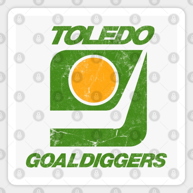 Toledo Goaldiggers  ------ 70s/80s Hockey team Magnet by CultOfRomance